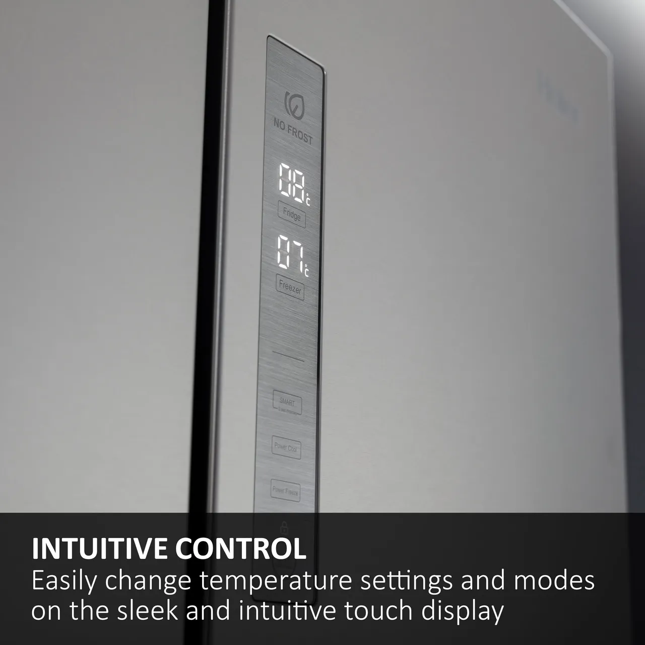 Haier Cube 90 Series 3 HCR39F19EWPT Frost Free Multi-door American Fridge Freezer - Dark Inox - E Rated (EX-DISPLAY/B)