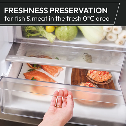 Hoover H-COMBI 300 HONCQ2T618CWK 185cm 60/40 Total No Frost Fridge Freezer - White - C Rated (EX-DISPLAY/B)