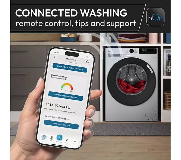 HOOVER H-WASH 400 BH4S69M6DB9J-80 Integrated WiFi-enabled 9 kg 1600 Spin Washing Machine (EX-DISPLAY/A)